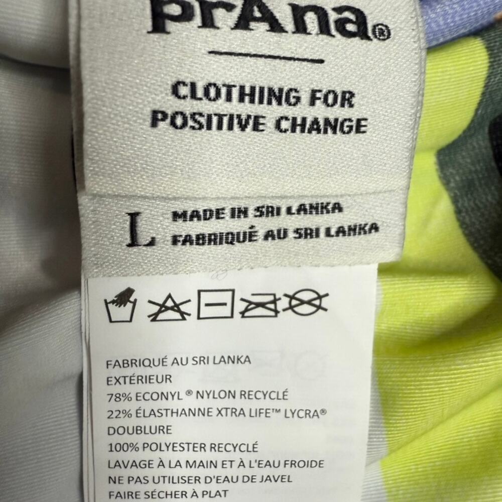 Prana‎ Presolana Bottom Bikini Women L Morning Glory Stripe NWT Swim Beach - Picture 5 of 8
